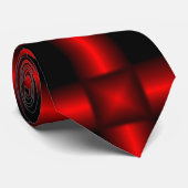 Rood en zwart verloop stropdas (Opgerold)