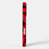 Rood en zwart verspreid Case-Mate iPhone case (Achterkant / Rechts)