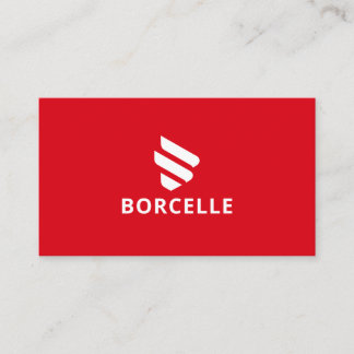 Rood en zwart visitekaartje