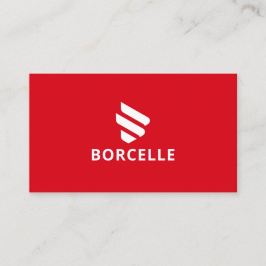 Rood en zwart visitekaartje (Voorkant)