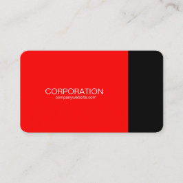 Rood en zwart visitekaartje