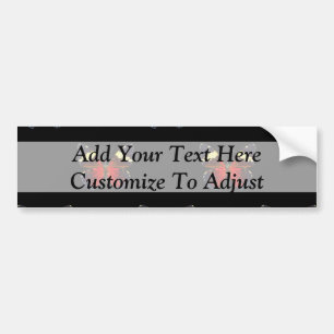 Rood en zwart vlinderpatroon bumpersticker