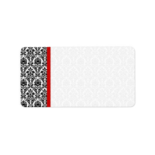 Rood- en zwart-witmasker #2 Stippen verzending Etiket (Voorkant)