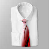 Rood en zwart zwijn stropdas (Gebonden)