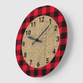 Rood- en zwarte buffelstraal grote klok (Hoek)