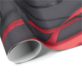 Rood- en zwarte Cadeaus Cadeaupapier (Rol Hoek)