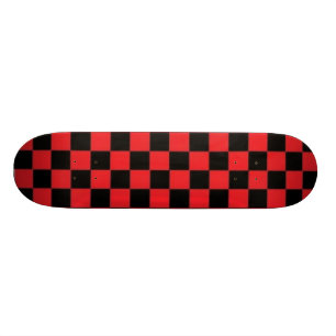 Rood- en zwarte geveegd skateboard