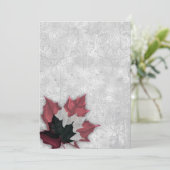 Rood en zwarte Gothic Kaart (Staand voorkant)