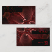 Rood- en zwarte halve wervelkolom visitekaartje (Voorkant / Achterkant)