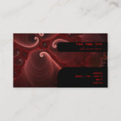 Rood- en zwarte halve wervelkolom visitekaartje (Achterkant)