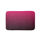 Rood- en zwarte ingecheckte patroongradiënt badmat (Voorkant)