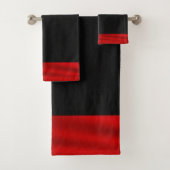 Rood- en zwarte kerst bad handdoek (Insitu)