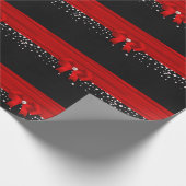 Rood- en zwarte kerst cadeaupapier (Hoek)