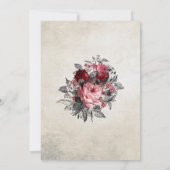 Rood- en zwarte Rozen Kaart (Achterkant)