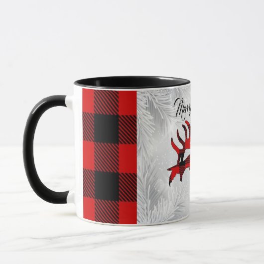 Rood- en zwarte schil Elk Mok (Links)