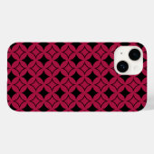 Rood- en zwarte schild Case-Mate iPhone case (Achterkant (horizontaal))