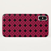 Rood- en zwarte schild Case-Mate iPhone case (Achterkant (horizontaal))
