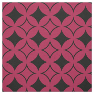 Rood- en zwarte schild stof