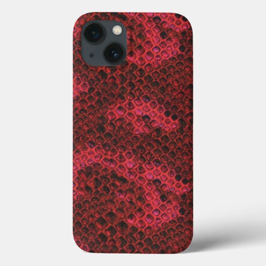 Rood- en zwarte-slangenpatroon Case-Mate iPhone case (Achterkant)