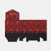 Rood- en zwarte zweetKrompen Bedankdoosjes (Uitgevouwen)