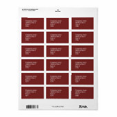 Rood Etiket (Full Sheet)