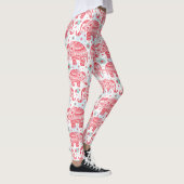 Rood etnisch olifantenpatroon leggings (Rechts)