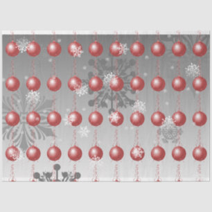 Rood Fancy kerstsierpapier Tissuepapier