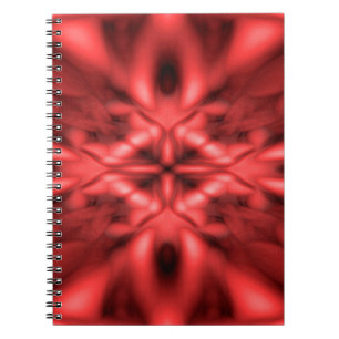Rood fantasiepatroon notitieboek