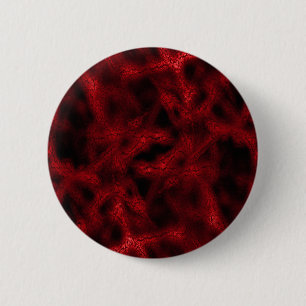Rood fantasiepatroon ronde button 5,7 cm