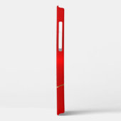 Rood faux roestvrij staal goud accent Case-Mate iPhone case (Achterkant / Links)