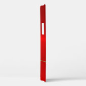Rood faux roestvrij staal goud accent Case-Mate iPhone case (Achterkant / Rechts)