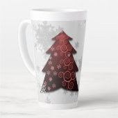 Rood feestelijke kerstboomlatte Mok (Linkerhoek)