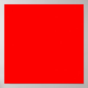 Rood FF0000 Poster