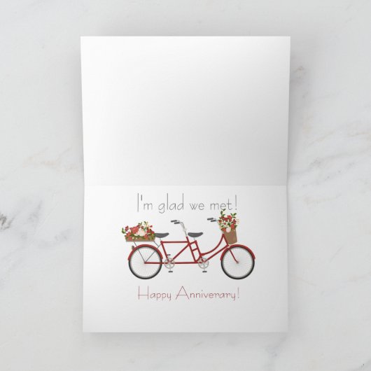 Rood fietsen, Jubileum-dag Kaart (Binnen)