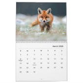 Rood Foxes Wall Agenda Kalender (Mar 2026)