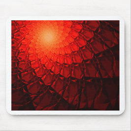 Rood Fractaal Patroon Muismat