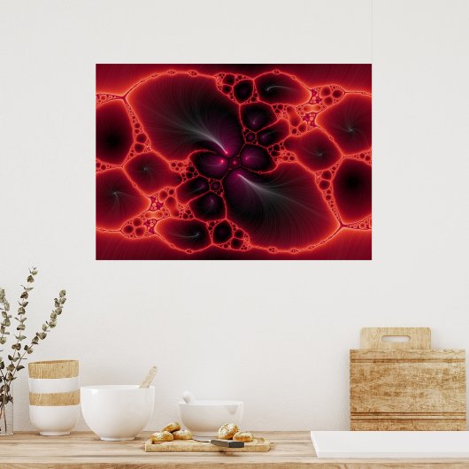 Rood frax poster (Keuken)