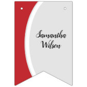 Rood gebogen Lijst Foto Afstuderen Vlaggetjes (Derde vlag)