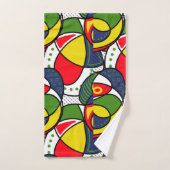 Rood Geel Blauw Groen Strandbal Bad Handdoek (Handdoek)