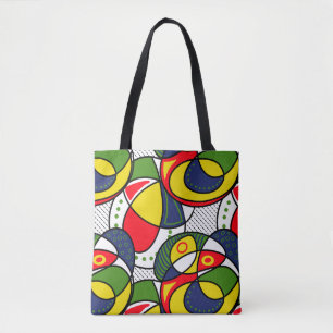 Rood Geel Blauw Groen Strandbal Draagtas
