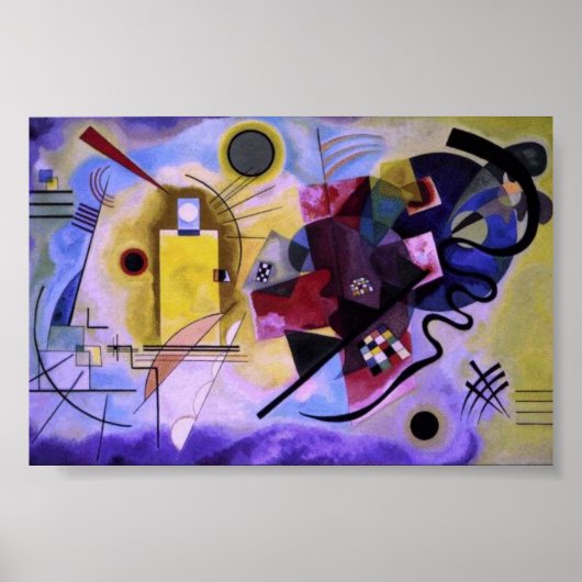 rood-geel-blauw poster (Voorkant)