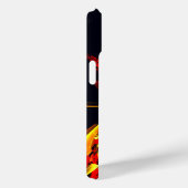 Rood Geel Bloemen Modern Abstract Kunstpatroon #10 Case-Mate iPhone Case (Achterkant / Rechts)