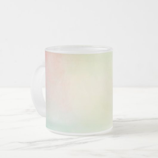 Rood Geel Blush Tie Dye Matglas Koffiemok (Voorkant links)