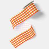 Rood Geel Gingham Rut   Lint (Achterkant)