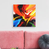 Rood Geel Groen Blauw Abstract Canvas Afdruk (Insitu (Woonkamer))