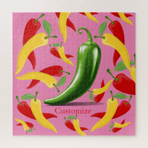 Rood Geel Groen Chili Peppers Thunder_Cove Legpuzzel