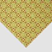  rood geel Ottomaans Turks Tulp Patroon Tissuepapier (Detail)