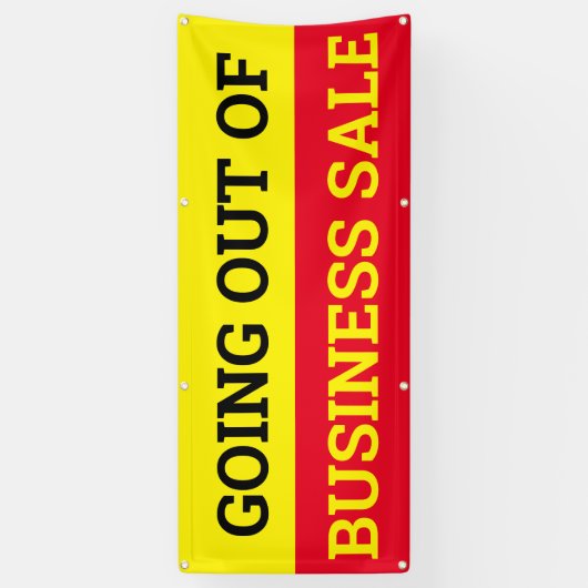 Rood geel, rood, groot spandoek (Verticaal)