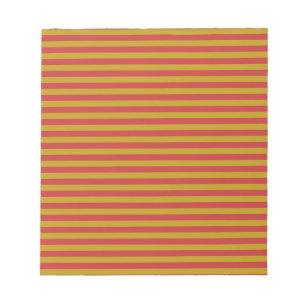 Rood Geel Strepen Patroon Notitieblok