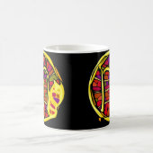 Rood gekleurd Scorpio-symbool Koffiemok (Center)